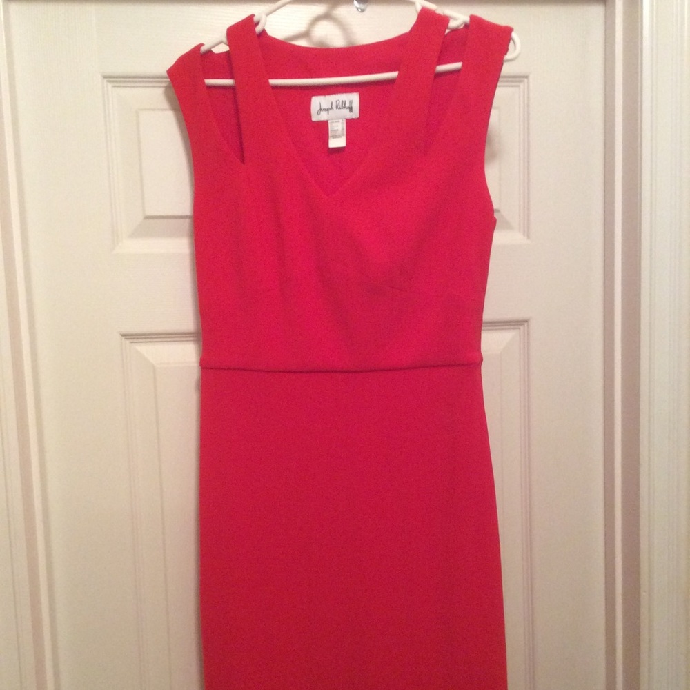 Red sleeveless cocktail dress NWOT